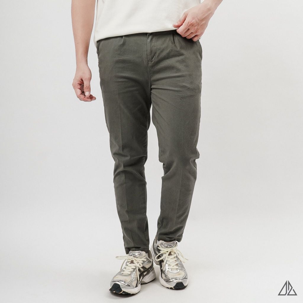 Quần Dài Kaki Nam D2SHOP lưng chun, xếp ly A-JN350
