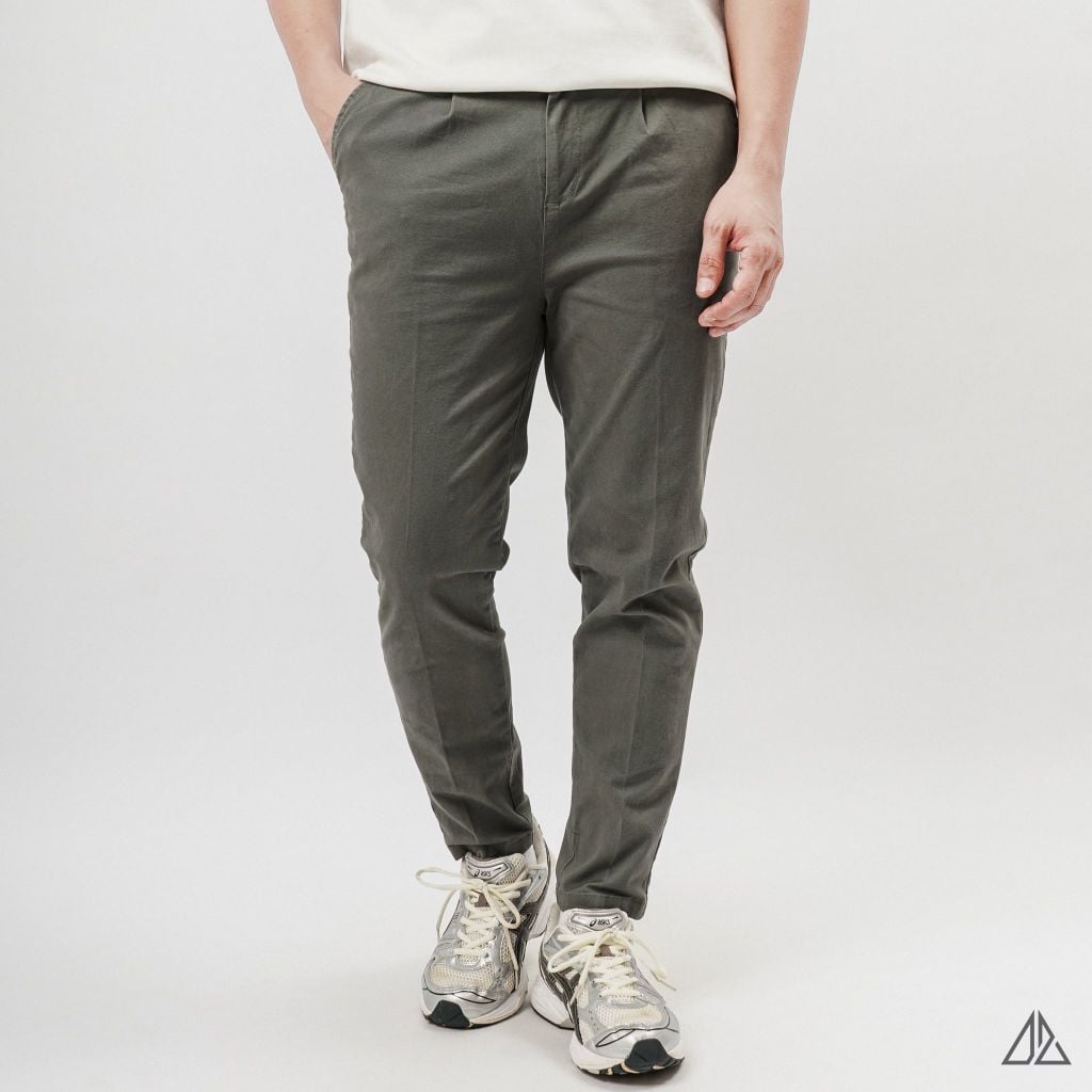 Quần Dài Kaki Nam D2SHOP lưng chun, xếp ly A-JN350