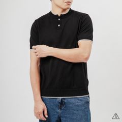 Áo Thun Nam D2SHOP cổ tàu, vải dệt kim AL-25229