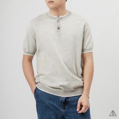 Áo Thun Nam D2SHOP cổ tàu, vải dệt kim AL-25229