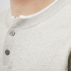 Áo Thun Nam D2SHOP cổ tàu, vải dệt kim AL-25229