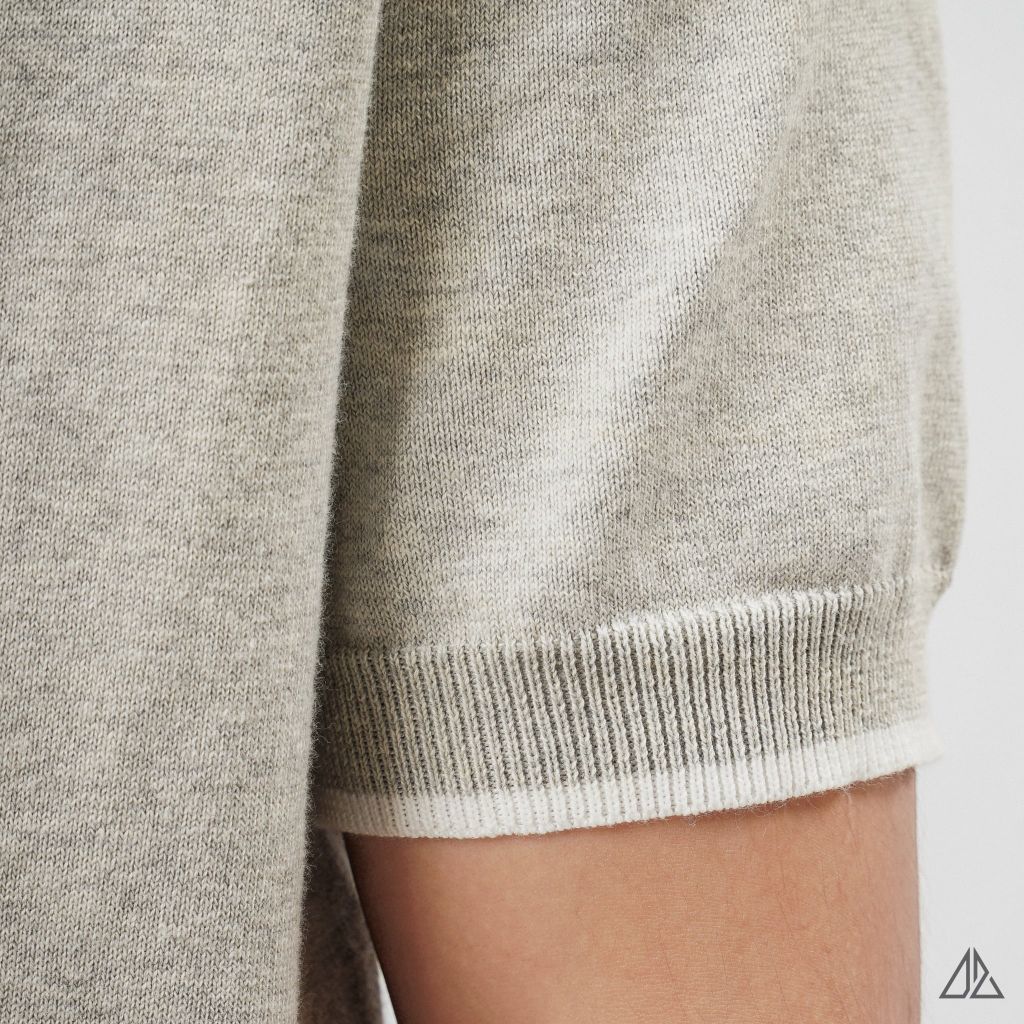 Áo Thun Nam D2SHOP cổ tàu, vải dệt kim AL-25229