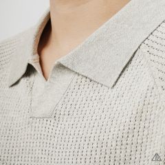 Áo Polo Nam D2SHOP cổ V, vải dệt kim mắt lưới thoáng khí AL-25279