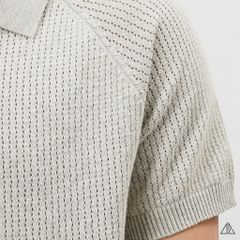 Áo Polo Nam D2SHOP cổ V, vải dệt kim mắt lưới thoáng khí AL-25279