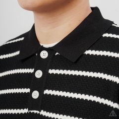 Áo Len Nam D2SHOP cổ polo kẻ sọc, vải len cao cấp AL-3323