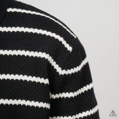 Áo Len Nam D2SHOP cổ polo kẻ sọc, vải len cao cấp AL-3323