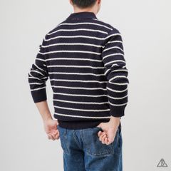Áo Len Nam D2SHOP cổ polo kẻ sọc, vải len cao cấp AL-3323