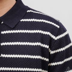 Áo Len Nam D2SHOP cổ polo kẻ sọc, vải len cao cấp AL-3323
