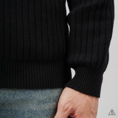 Áo Len Nam D2SHOP cổ zip phối kẻ sọc, vải len cao cấp AL-3327