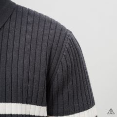 Áo Len Nam D2SHOP cổ zip phối kẻ sọc, vải len cao cấp AL-3327