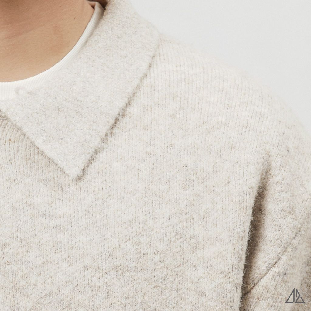 Áo Len Nam D2SHOP cổ polo nút gài, vải len cừu cao cấp AL-6003