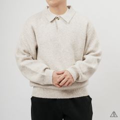 Áo Len Nam D2SHOP cổ polo nút gài, vải len cừu cao cấp AL-6003