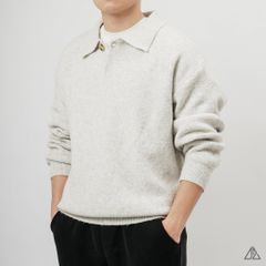 Áo Len Nam D2SHOP cổ polo nút gài, vải len cừu cao cấp AL-6003