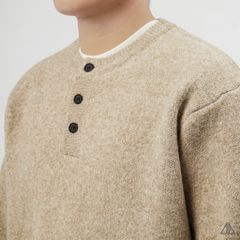 Áo Len Nam D2SHOP cổ Henley, vải len cừu cao cấp AL-6857