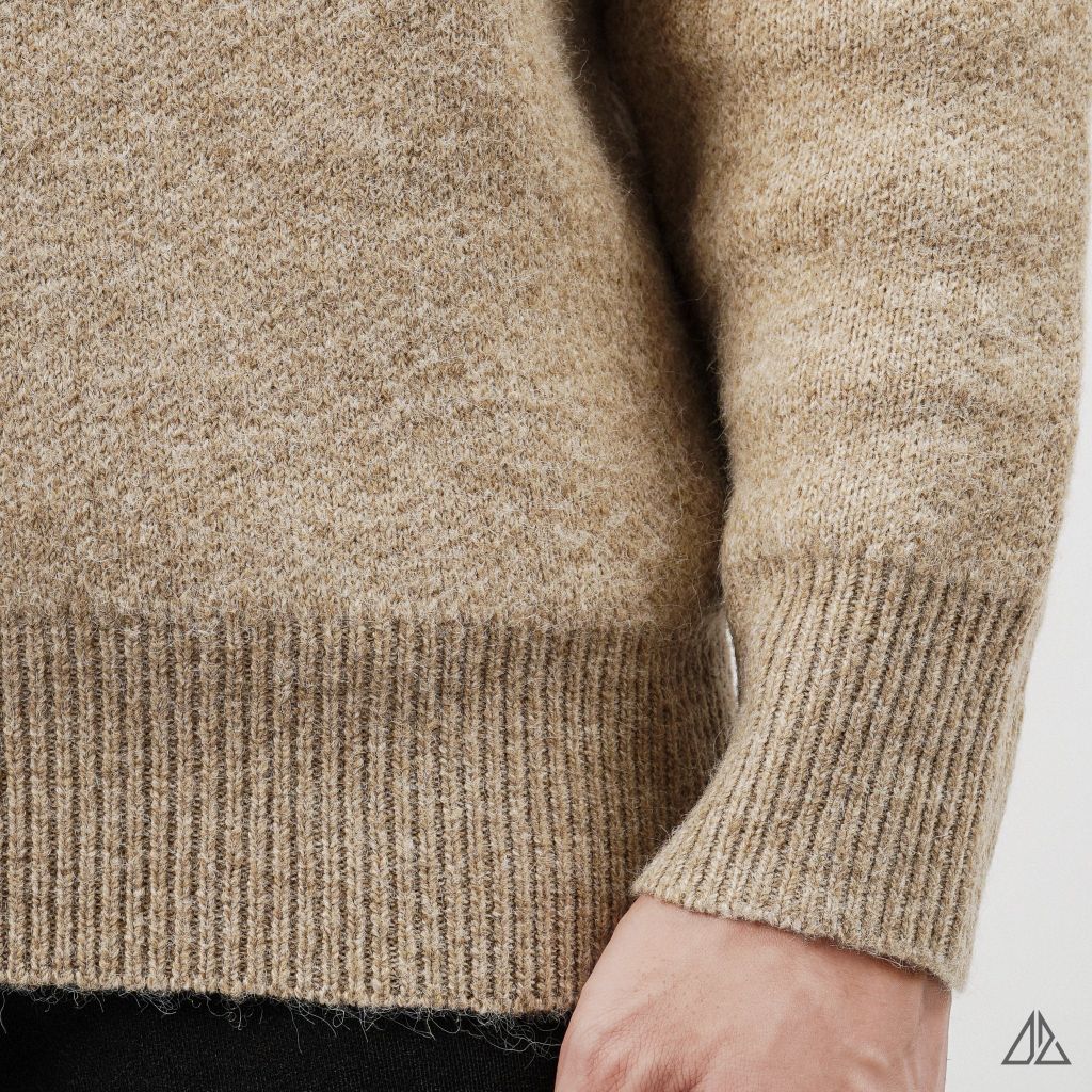 Áo Len Nam D2SHOP cổ Henley, vải len cừu cao cấp AL-6857