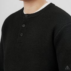 Áo Len Nam D2SHOP cổ Henley, vải len cừu cao cấp AL-6857