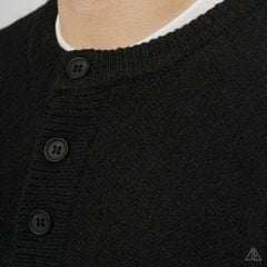 Áo Len Nam D2SHOP cổ Henley, vải len cừu cao cấp AL-6857