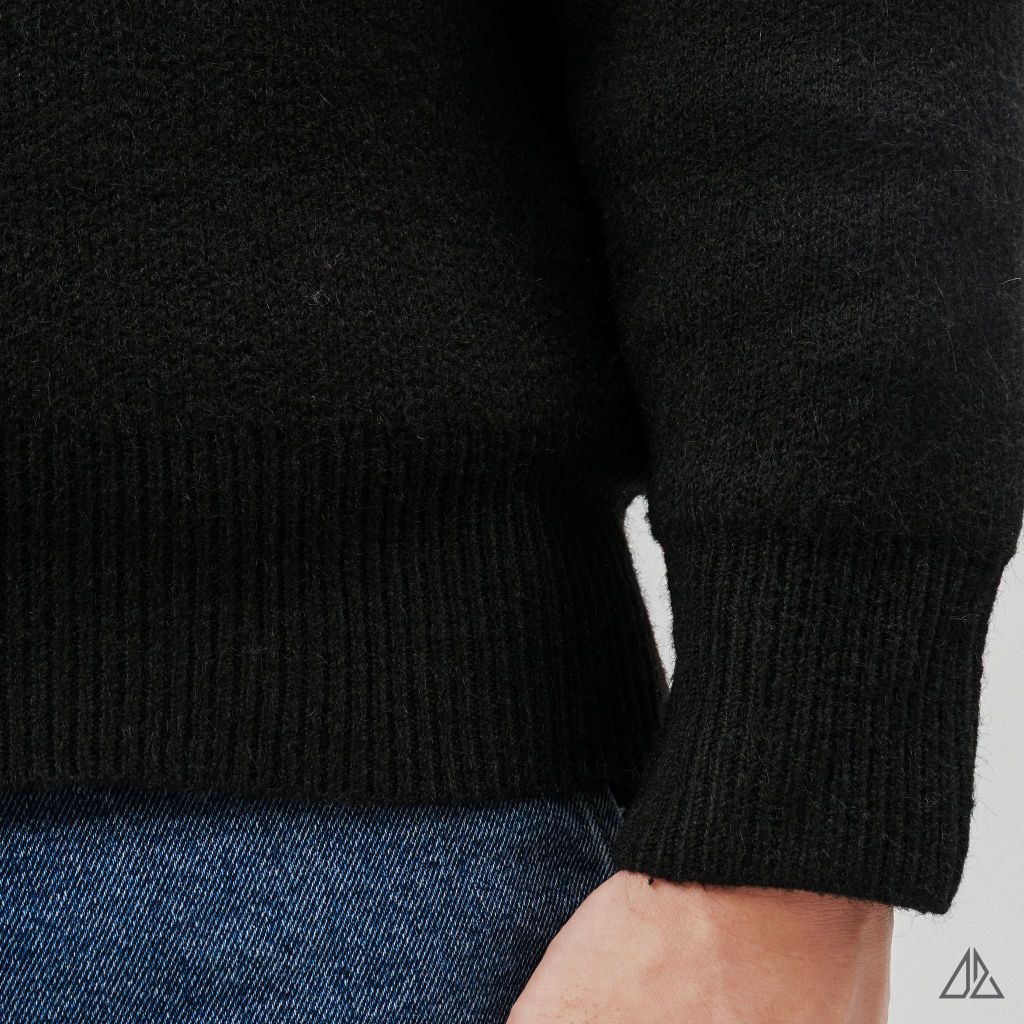 Áo Len Nam D2SHOP cổ Henley, vải len cừu cao cấp AL-6857