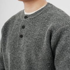 Áo Len Nam D2SHOP cổ Henley, vải len cừu cao cấp AL-6857