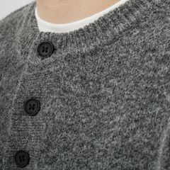 Áo Len Nam D2SHOP cổ Henley, vải len cừu cao cấp AL-6857