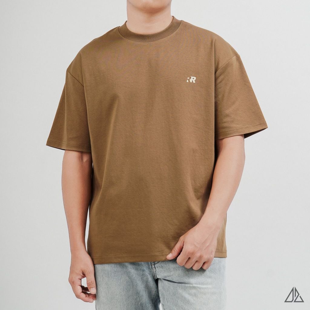 Áo Thun Nam D2SHOP in nổi logo R, vải Premium Cotton Blend B-A2206