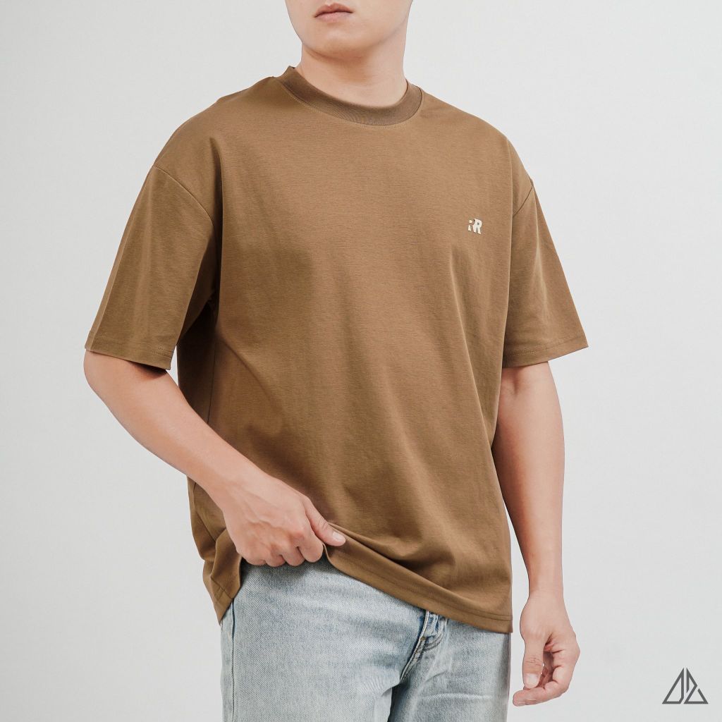 Áo Thun Nam D2SHOP in nổi logo R, vải Premium Cotton Blend B-A2206