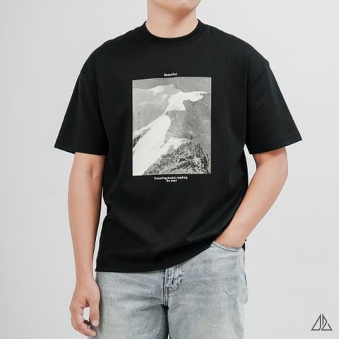 Áo Thun Nam D2SHOP in hình Beautiful, vải Premium Cotton Blend B-A2210