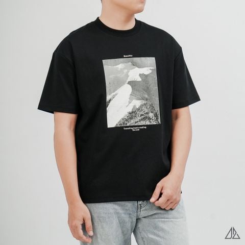 Áo Thun Nam D2SHOP in hình Beautiful, vải Premium Cotton Blend B-A2210