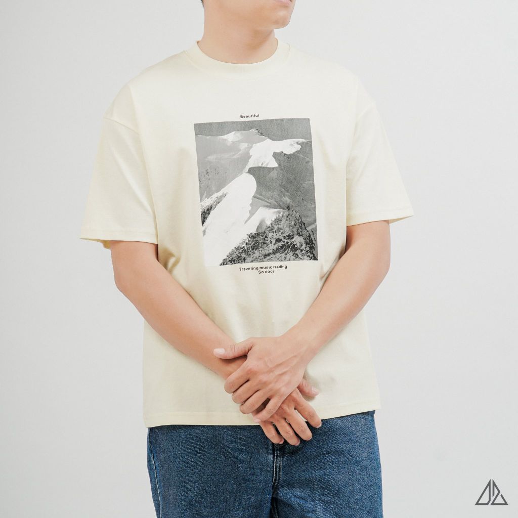 Áo Thun Nam D2SHOP in hình Beautiful, vải Premium Cotton Blend B-A2210