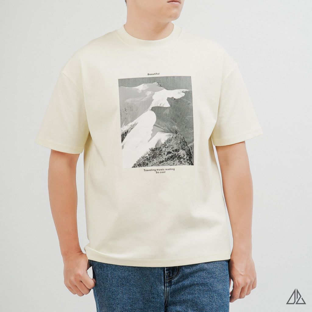 Áo Thun Nam D2SHOP in hình Beautiful, vải Premium Cotton Blend B-A2210