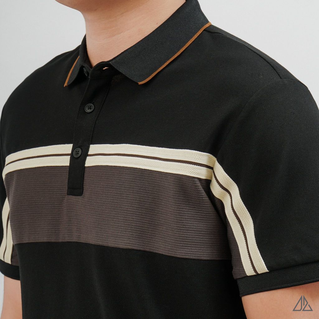 Áo Polo Nam D2SHOP phối sọc ngang ngực B-A3108