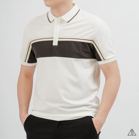 Áo Polo Nam D2SHOP phối sọc ngang ngực B-A3108