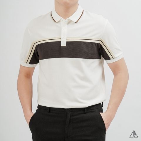 Áo Polo Nam D2SHOP phối sọc ngang ngực B-A3108