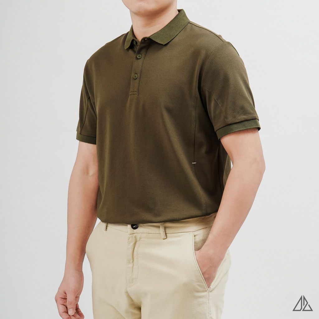 Áo Polo Nam D2SHOP rã cúp đánh bọ, vải Premium Cotton Blend B-A3118
