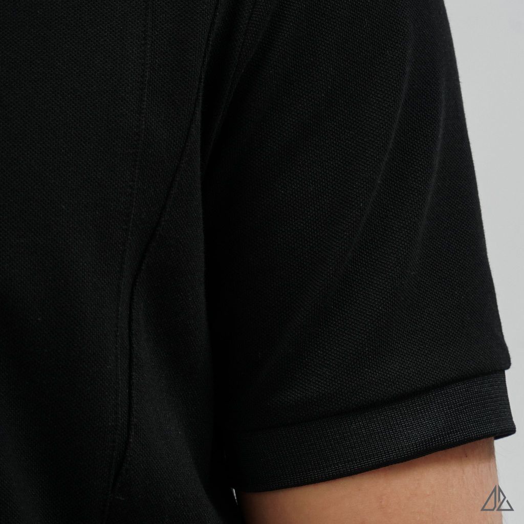 Áo Polo Nam D2SHOP phối viền cổ nâu, vải Premium Cotton Blend B-A3119