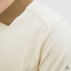 Áo Polo Nam D2SHOP phối viền cổ nâu, vải Premium Cotton Blend B-A3119