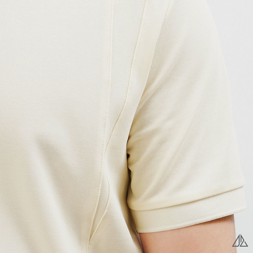Áo Polo Nam D2SHOP phối viền cổ nâu, vải Premium Cotton Blend B-A3119