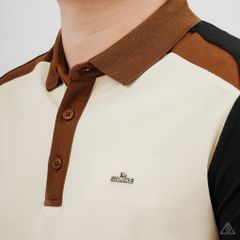 Áo Polo Nam D2SHOP phối màu đính logo kim loại, vải Hybrid Cotton Blend B-A3122