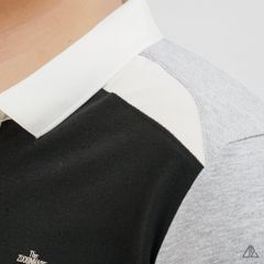 Áo Polo Nam D2SHOP phối màu đính logo kim loại, vải Hybrid Cotton Blend B-A3122