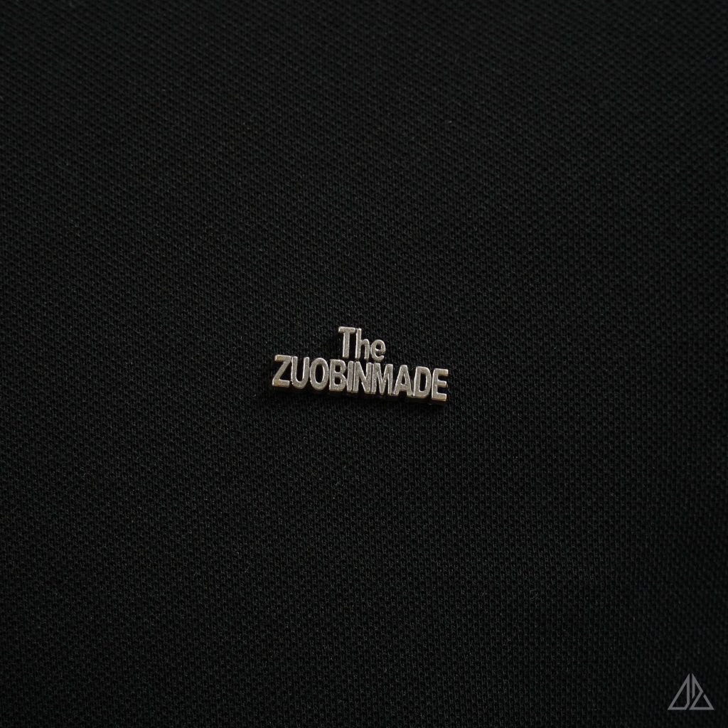 Áo Polo Nam D2SHOP phối màu đính logo kim loại, vải Hybrid Cotton Blend B-A3122