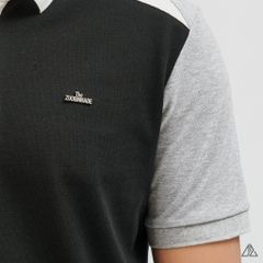 Áo Polo Nam D2SHOP phối màu đính logo kim loại, vải Hybrid Cotton Blend B-A3122