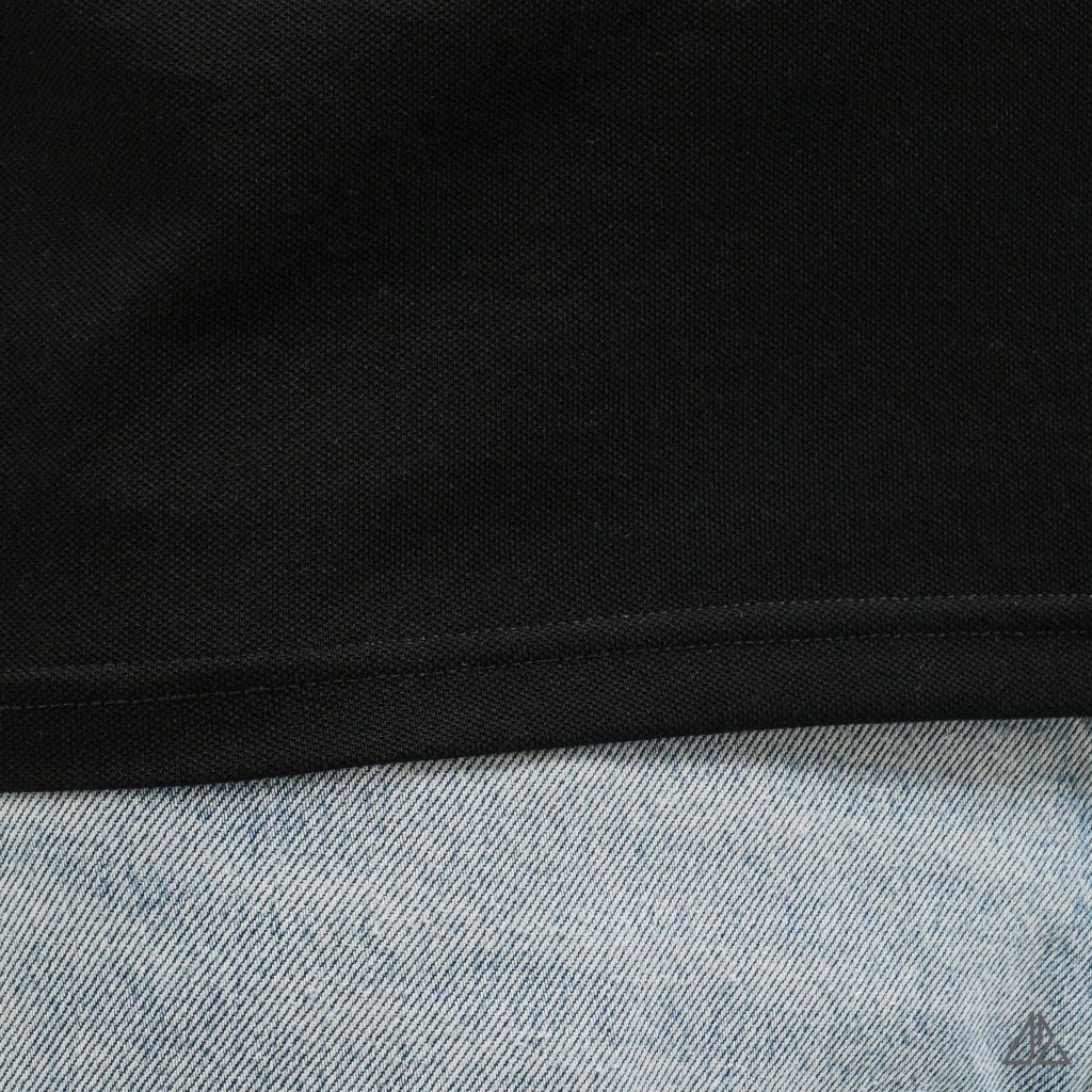 Áo Polo Nam D2SHOP phối màu đính logo kim loại, vải Hybrid Cotton Blend B-A3122