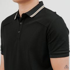 Áo Polo Nam D2SHOP phối viền cổ, rã cúp vai, vải Premium Cotton Blend B-A3129