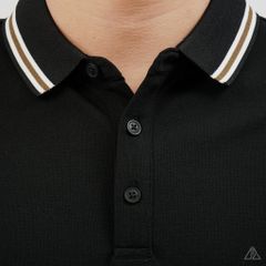 Áo Polo Nam D2SHOP phối viền cổ, rã cúp vai, vải Premium Cotton Blend B-A3129