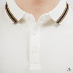 Áo Polo Nam D2SHOP phối viền cổ, rã cúp vai, vải Premium Cotton Blend B-A3129