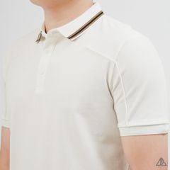 Áo Polo Nam D2SHOP phối viền cổ, rã cúp vai, vải Premium Cotton Blend B-A3129