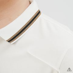 Áo Polo Nam D2SHOP phối viền cổ, rã cúp vai, vải Premium Cotton Blend B-A3129