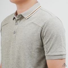 Áo Polo Nam D2SHOP phối viền cổ, rã cúp vai, vải Premium Cotton Blend B-A3129