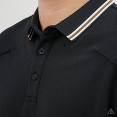 Áo Polo Nam D2SHOP phối viền cổ, rã cúp vai, vải Premium Cotton Blend B-A3129