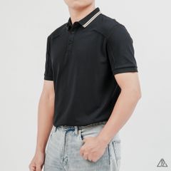 Áo Polo Nam D2SHOP phối viền cổ, rã cúp vai, vải Premium Cotton Blend B-A3129